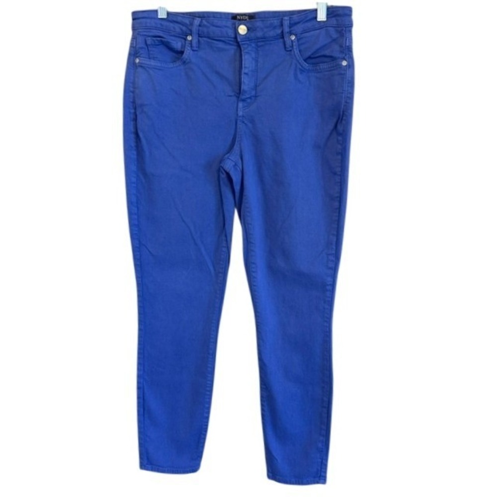 NYDJ for Chico's Women's Periwinkle Purple Blue Denim Stretch Skinny Jeans 6